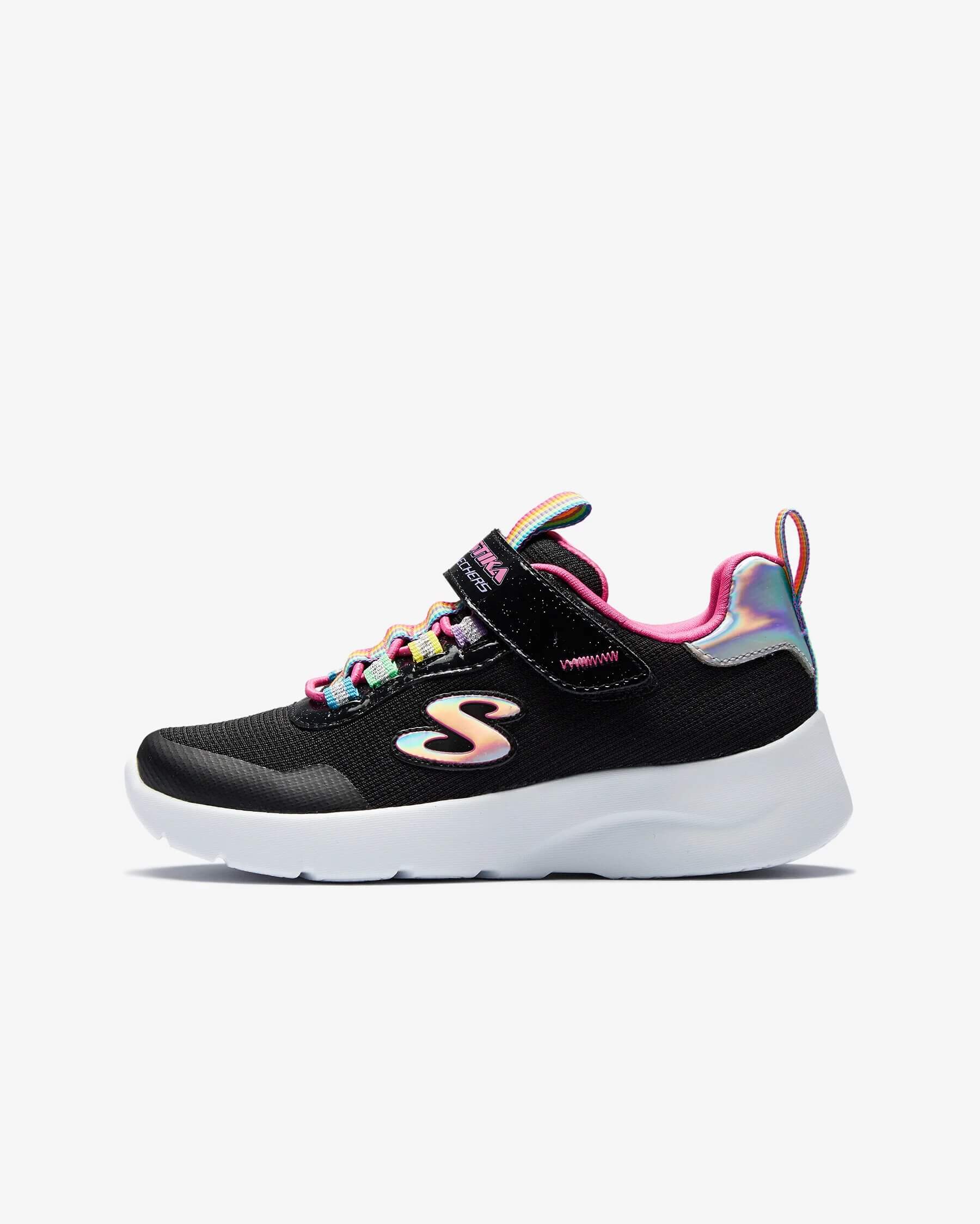  Skechers Dynamight 2.0-Rockin' Rainbow Büyük Kız Çocuk Siyah Spor Ayakkabı (302464L BKMT)